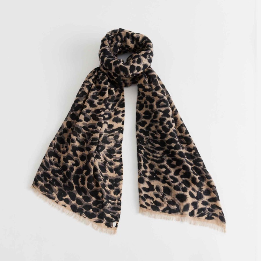 friendly hunting Manner | Cashmere Scarf Cheetah