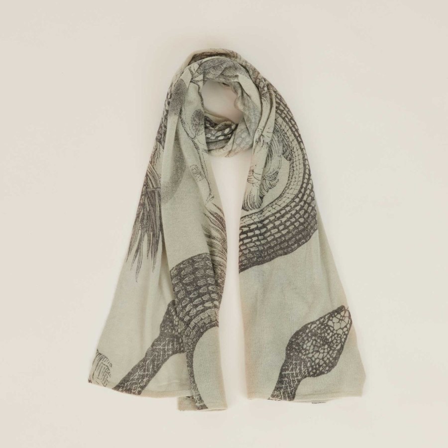 friendly hunting Manner | Knitted Cashmere Stole Garden Eden