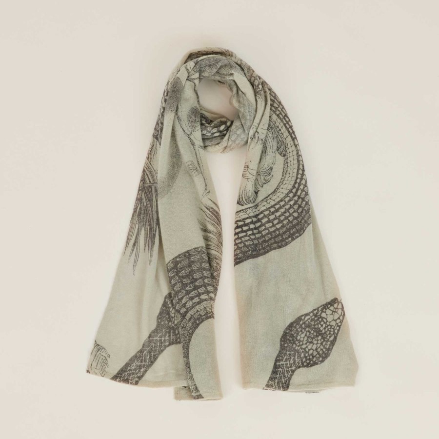 friendly hunting Manner | Knitted Cashmere Stole Garden Eden